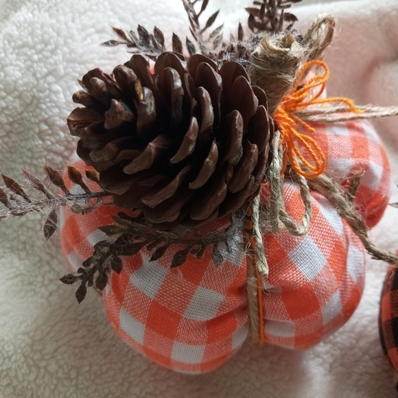 Farmhouse Fall Pumpkins Handmade Autumn Decor - Picture 4 of 4